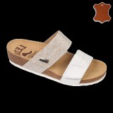 Ledi 951 fehér-törtarany papucs (37)