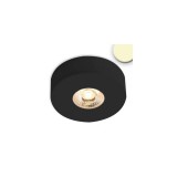 LEDIUM AmpSystem felületre szerelhető LED lámpa, 24V DC, 3W, 240lm, 3000K melegfehér, fekete, kör, IP42