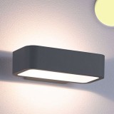 LEDIUM Falra szerelhető indirekt LED lámpa antracit szín – 1×6W CREE melegfehér LED
