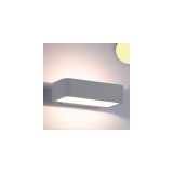 LEDIUM Falra szerelhető indirekt LED lámpa ezüst szín – 1×6W CREE melegfehér LED
