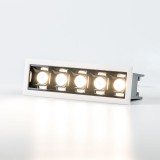 Ledium FOKUS GR5 24V LED spotlámpa, süllyesztett, 4000K természetes fehér, 10W, 1100 lm, 30°, CRI90, PWM szabályozható