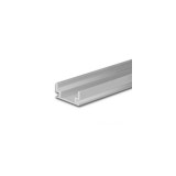 LEDIUM Ground-In10 süllyesztett lépésálló LED profil, 10mm, ezüst eloxált alumínium, 2m