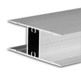 LEDIUM Hide Double felületre szerelhető alumínium LED profil/lámpaprofil, 16mm, ezüst eloxált, 2m