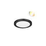 LEDIUM Slim Flex LED mélysugárzó, 12W, 1020lm, ColorSwitch 3000-3500-4000K változtatható fehér, 120°, CRI80, IP44, 16,5cm átmérő, fekete