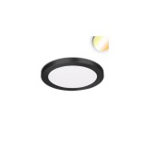 LEDIUM Slim Flex LED mélysugárzó, 18W, 1530lm, ColorSwitch 3000-3500-4000K változtatható fehér, 120°, CRI80, IP44, 22cm átmérő, fekete