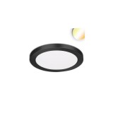 LEDIUM Slim Flex LED mélysugárzó, 24W, 2040lm, ColorSwitch 3000-3500-4000K változtatható fehér, 120°, CRI80, IP44, 29cm átmérő, fekete