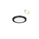 LEDIUM Slim Flex LED mélysugárzó, 6W, 510lm, ColorSwitch 3000-3500-4000K változtathtó fehér, 120°, CRI80, IP44, 13,9cm átmérő, fekete