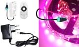 LEDMASTER 3m hosszú 17 Wattos, RF 4 zónás FUT006 távirányítós, vezérlős, adapteres pink LED szalag (180db 3528 SMD LED)