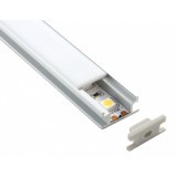 LEDmaster Lépésálló aluprofil, opál fedéllel, 2 méteres szál