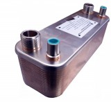 LEDNET Gáz-folyadék hőcserélő Freon hőcserélő 50 lemezes Ba-26-50-F hűtőközegekhez 1,30m²