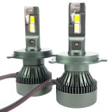 LEDtech 24V H4 LED izzó HIGH CANBUS 6000K Jégfehér - Hideg fehér 4070 CSP H4 LED kamion - busz - V9 - 3500 lm - 2db-os készlet ✔️