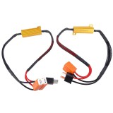 LEDtech 50W 8 Ohm H7 LED izzóhoz 12V CANBUS Control hibakód törlő előtét mű ellenállás műterhelés hibatörlő 2db-os készlet✔️