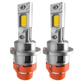 LEDtech D2S LED izzó CANBUS 6500K Jégfehér - Hideg fehér 5590 CSP LED autóba - D SERIES M65 6000 lm - 2db-os készlet ✔️