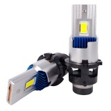 LEDtech D4S LED izzó CANBUS 6500K Jégfehér - Hideg fehér 5590 CSP LED autóba - D SERIES M60 6000 lm - 2db-os készlet ✔️