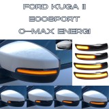LEDtech Ford Kuga II 2 MK2 Ecosport C-Max Energi dinamikus LED - LEDES Tükör Index futófényes tükörindex 1806305 1806306✔️