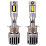 LEDtech H1 LED izzó STRONG CANBUS 12V 6500K Jégfehér - Hideg fehér 7535 CSP M6S H1 LED autóba 2db-os készlet ✔️