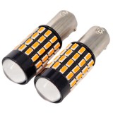 LEDtech H21W BAY9S LED index - irányjelző izzó égő borostyán sárga - narancssárga Canbus 2db-os készlet✔️