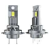 LEDtech H7 LED izzó ULTRA CANBUS 12V 6500K Jégfehér - Hideg fehér 7540 CSP H7 LED autóba - A56 - 9 szegmenses 3400 lm - 2db-os készlet ✔️
