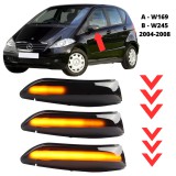 LEDtech Mercedes A - B osztály W169 W245 dinamikus LED - LEDES Tükör Index futófényes tükörindex  A1698200621 A1698200521✔️