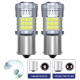 LEDtech P21W BA15S CANBUS FEHÉR JÉGFEHÉR HIDEG FEHÉR DRL nappalifény LED LED-es égő 12V 2db-os készlet✔️
