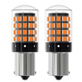 LEDtech PY21W BAU15S CANBUS borostyán sárga - narancssárga LED index - irányjelző izzó égő 12V 2db-os készlet✔️