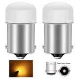 LEDtech R5W R10W BA15S LED CANBUS izzó égő borostyán sárga - narancssárga (cseresznye izzó) 2db-os készlet✔️