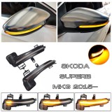 LEDtech Skoda Superb MK3 B8 A7 dinamikus LED - LEDES Tükör Index futófényes tükörindex futóindex 3V0949101 3V0949102✔️