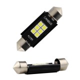 LEDtech Szofita 41mm LED izzó égő Jégfehér - Hideg fehér 6000K Canbus 2db-os készlet (C3W, C5W, C10W)✔️