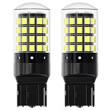 LEDtech W21W 7440 T20 CANBUS FEHÉR JÉGFEHÉR HIDEG FEHÉR LED LED-es izzó égő CANBUS 12V ✔️