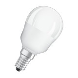 Ledvance Osram Star+ RGBW/matt búra/4,5W/250lm/2700K/E14 távirányítható LED kisgömb fényforrás
