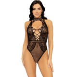 LEG AVENUE BODYSTOCKINGS Leg avenue - netezett és csipkés kulcslyuk bodysuit