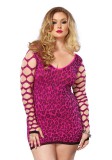 Leg Avenue varrás nélküli leopárd mintás miniruha (86581Q)