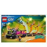 LEGO® (60357) City - Kaszkadőr járgány és tűzgyűrű kihívás