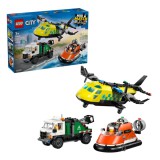LEGO® City: Repülőgép, emelőkosaras kocsi és légpárnás jármű remix (60505)