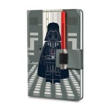 Lego Jegyzetfüzet, 230x160 mm, pontrácsos, 96 lap, keményfedeles, fénykard zseléstollal (L53492)