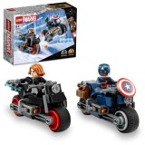 Lego marvel: fekete özvegy és amerika kapitány motorkerékpárok 76260
