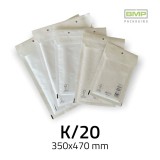 Légpárnás Boríték (buborékos boríték) K/20 fehér - 350x470 mm