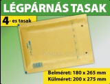 LÉGPÁRNÁS TASAK BARNA W4 BORÍTÉK D/14 1000 DARAB