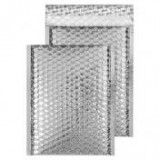 Légpárnás tasak, C5+, 250x180 mm, BLAKE, fényes ezüst