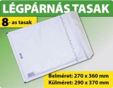 LÉGPÁRNÁS TASAK FEHÉR W8 BORÍTÉK H/18 10000 DARAB