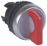 LEGRAND 024031 Osmoz forgatókaros 2 fix V állású világító kapcsoló - piros