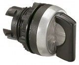 LEGRAND 024033 Osmoz forgatókaros 2 fix V állású világító kapcsoló - fekete