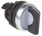 LEGRAND 024037 Osmoz forgatókaros 2 fix állású világító kapcsoló - fekete