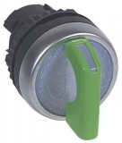 LEGRAND 024042 Osmoz forgatókaros 2 fix állású világító kapcsoló 90°- zöld