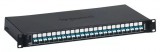 LEGRAND 032162 optikai patch panel fix 24xLC duplex multimódusú 1U-19" fekete LCS3