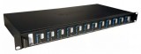 LEGRAND 032164 optikai patch panel fix 12xSC duplex monomódusú 1U-19" fekete LCS3