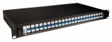 LEGRAND 032165 optikai patch panel fix 24xLC duplex monomódusú 1U-19" fekete LCS3