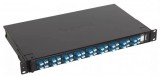 LEGRAND 032173 optikai patch panel kifordítható 36xLC duplex monomódusú 1U-19" fekete LCS3