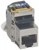 LEGRAND 033155 RJ45 Keystone port Cat6A árnyékolatlan (UTP) LCS2 gyorscsatlakozós 180° 500 Mhz 10Gigabit