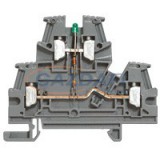 LEGRAND 037156 Viking3 fázis 4mm2 LED-es sorkapocs szürke 2 emeletes csavarral